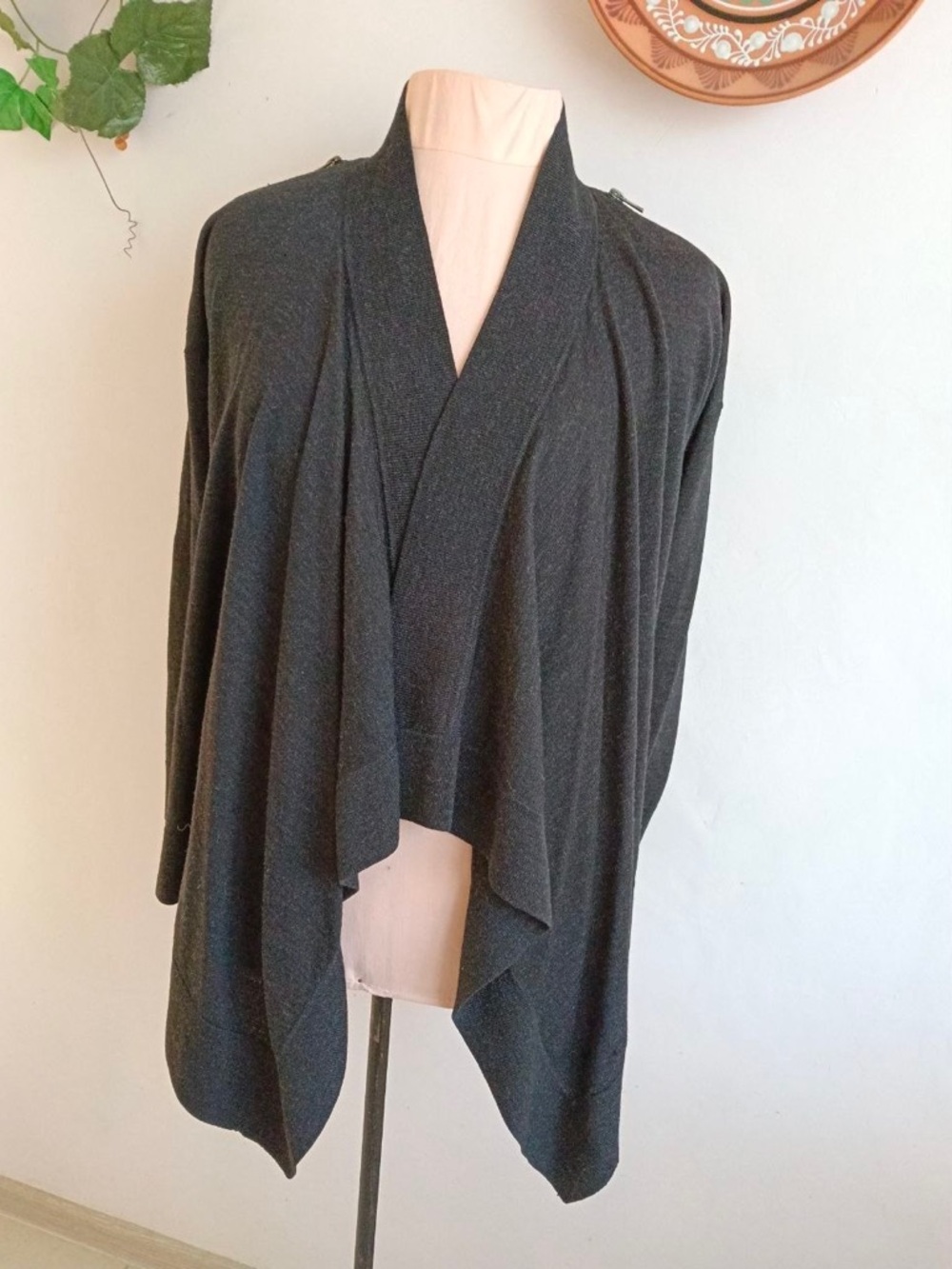 Allsaints asymmetric wool cardigan